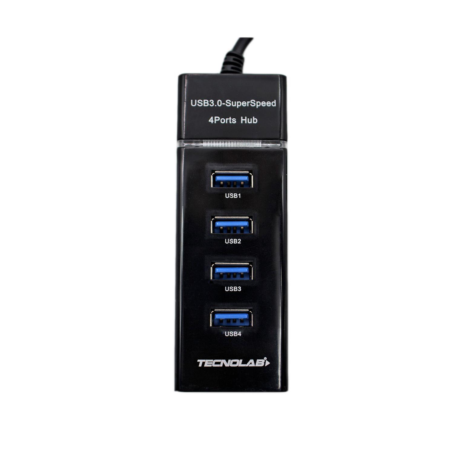 Hub Usb 3.0 4 puertos Transferencia 5 GBps-0