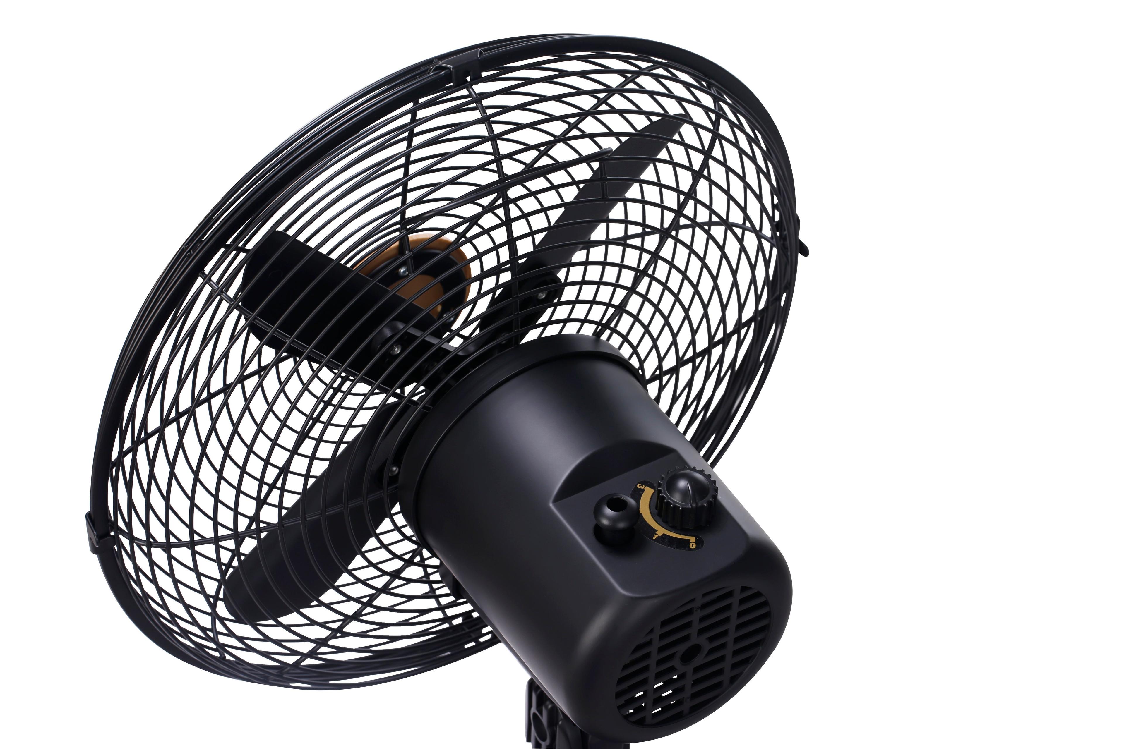 Ventilador Pedestal 16" Metal Madera Kzf-1616-1