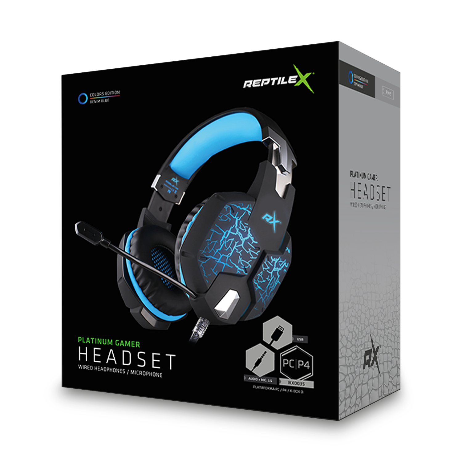 Audifonos Gamer Premiun con Microfono Azul-1