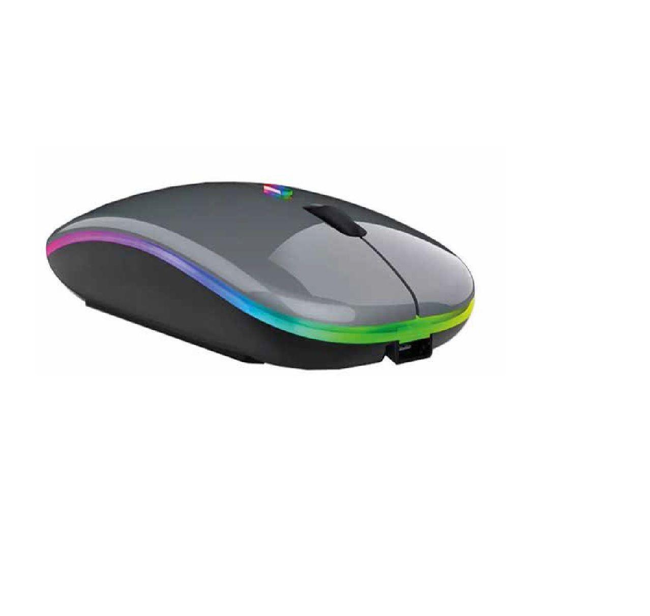 Mouse Inalámbrico Reptilex 2.4ghz Led Negro -1