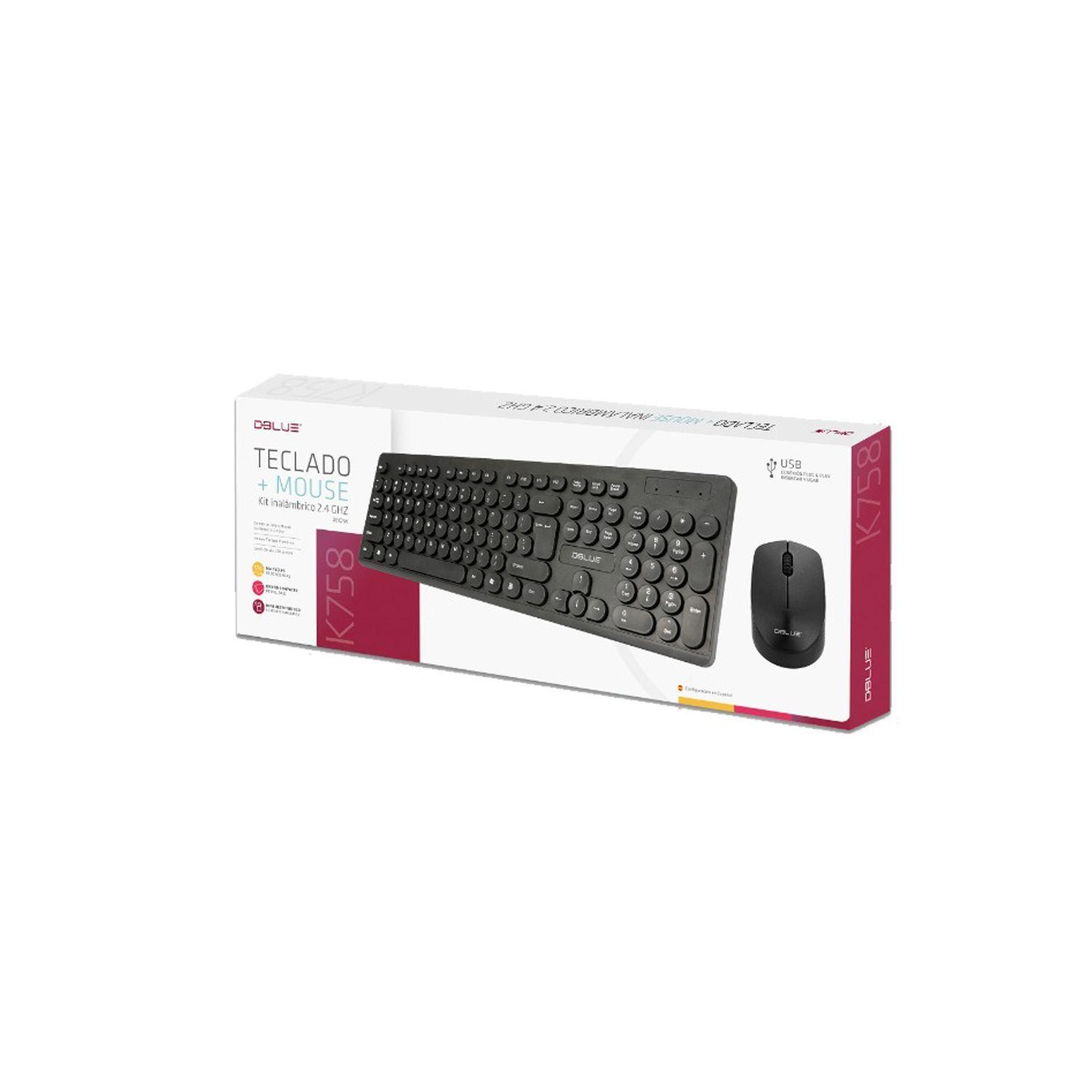 Teclado + Mouse Kit Inalámbrico-3