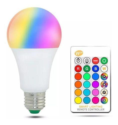 Ampolleta Led Multicolor con Control Remoto E27-1