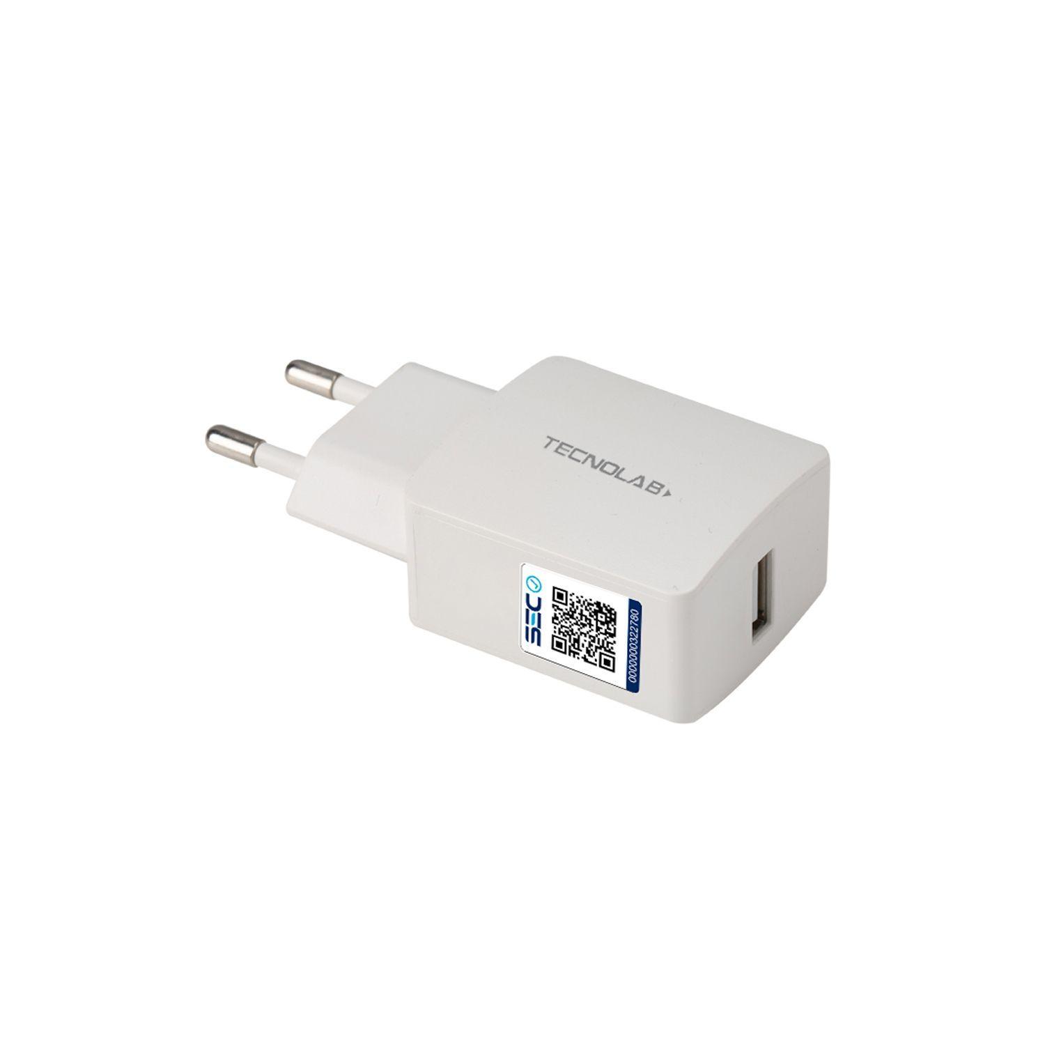 Cargador Celular 2.4A-1 Usb Con Cable Type C - White-0