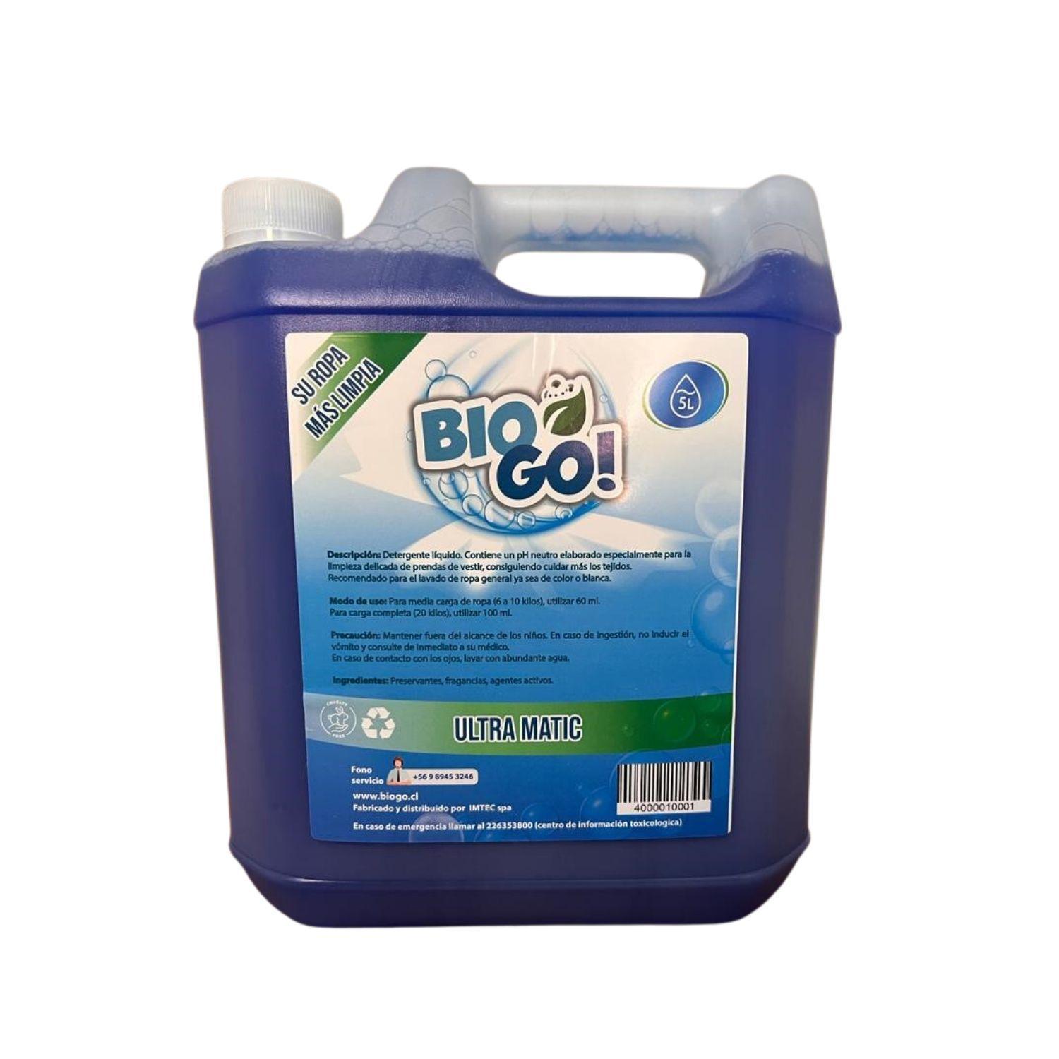 Detergente BioGo! Ultra Matic 5 Litros-0