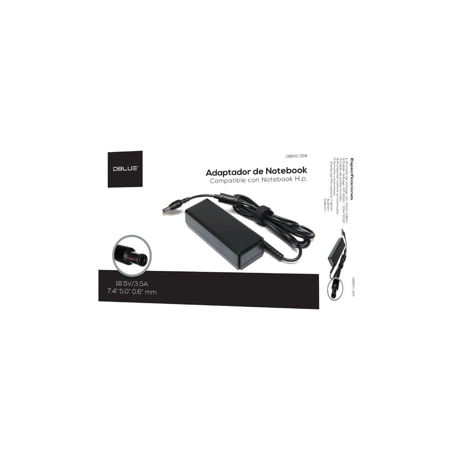 Cargador Notebook HP COMPAQ 18.5 V/3 Punta Centro-1