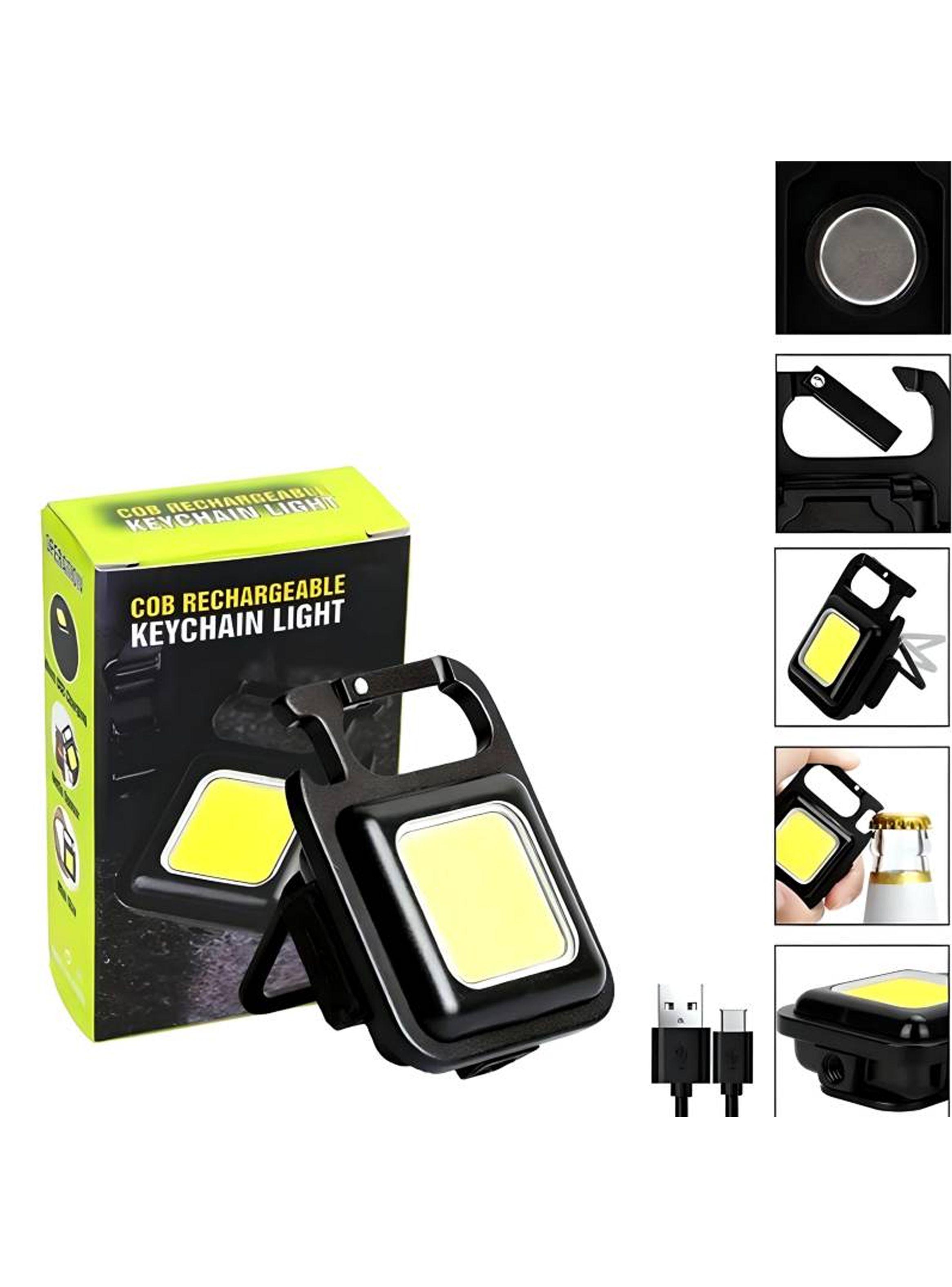 Mini Linterna Led Llavero Destapador Recargable Portátil-3