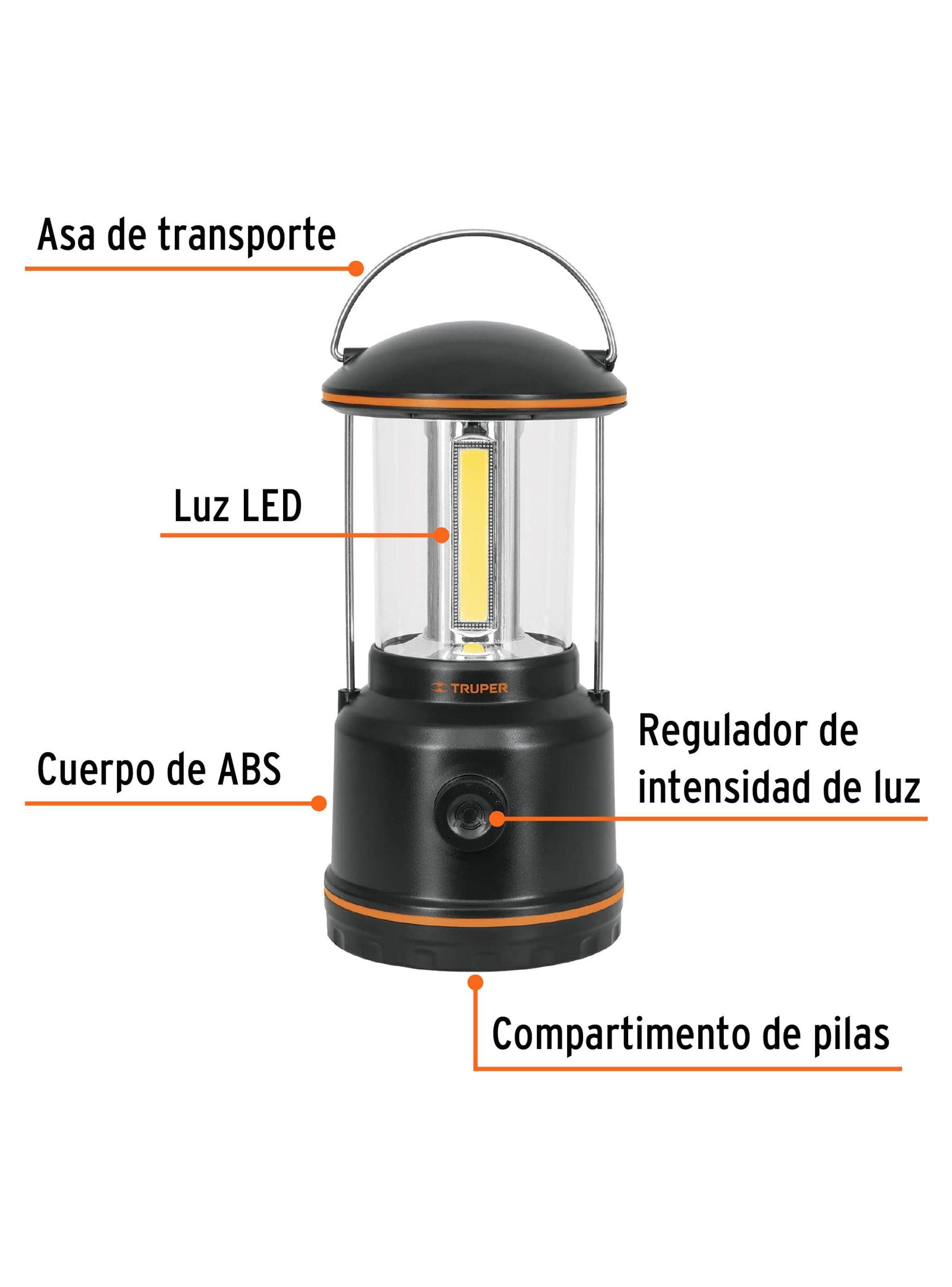 Linterna de LED para campamento, tipo farol, de Pilas 3 D-2