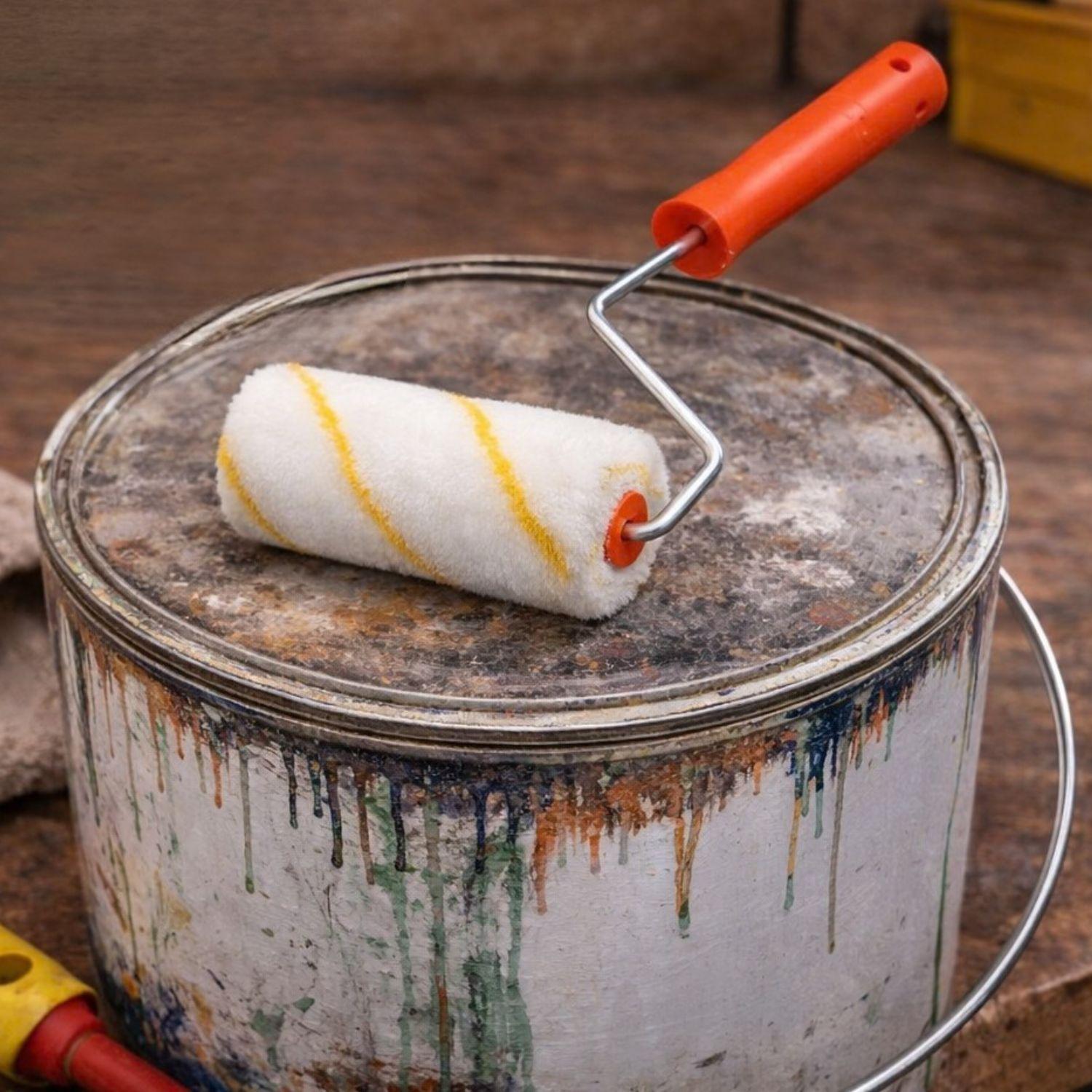 Set 12 Rodillos Chiporro Mango Plastico 10x30Cm Para Pintar-2