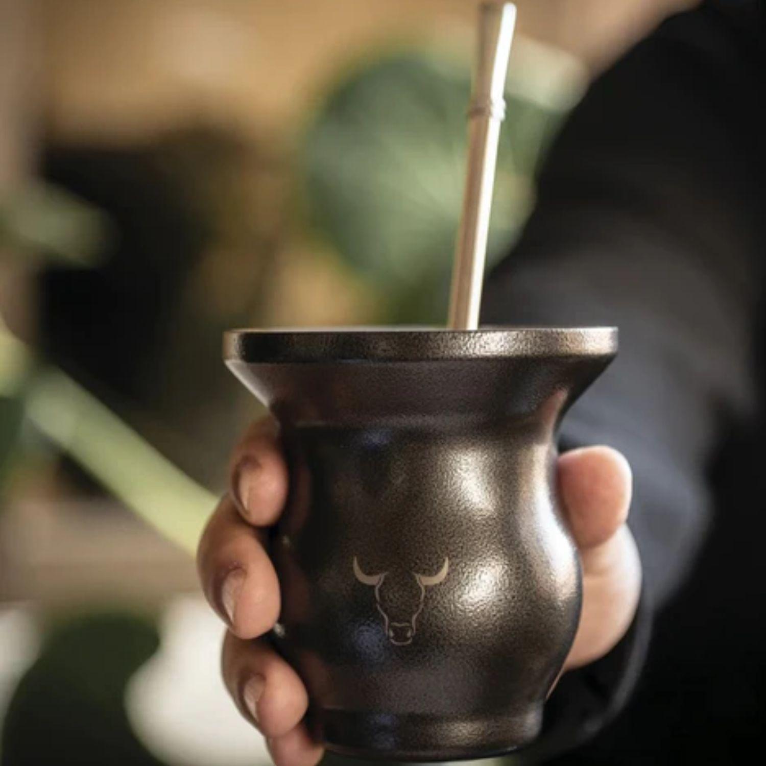 Mate Insulado Wayu Set Con Bombilla 230mL Acero Inoxidable-4