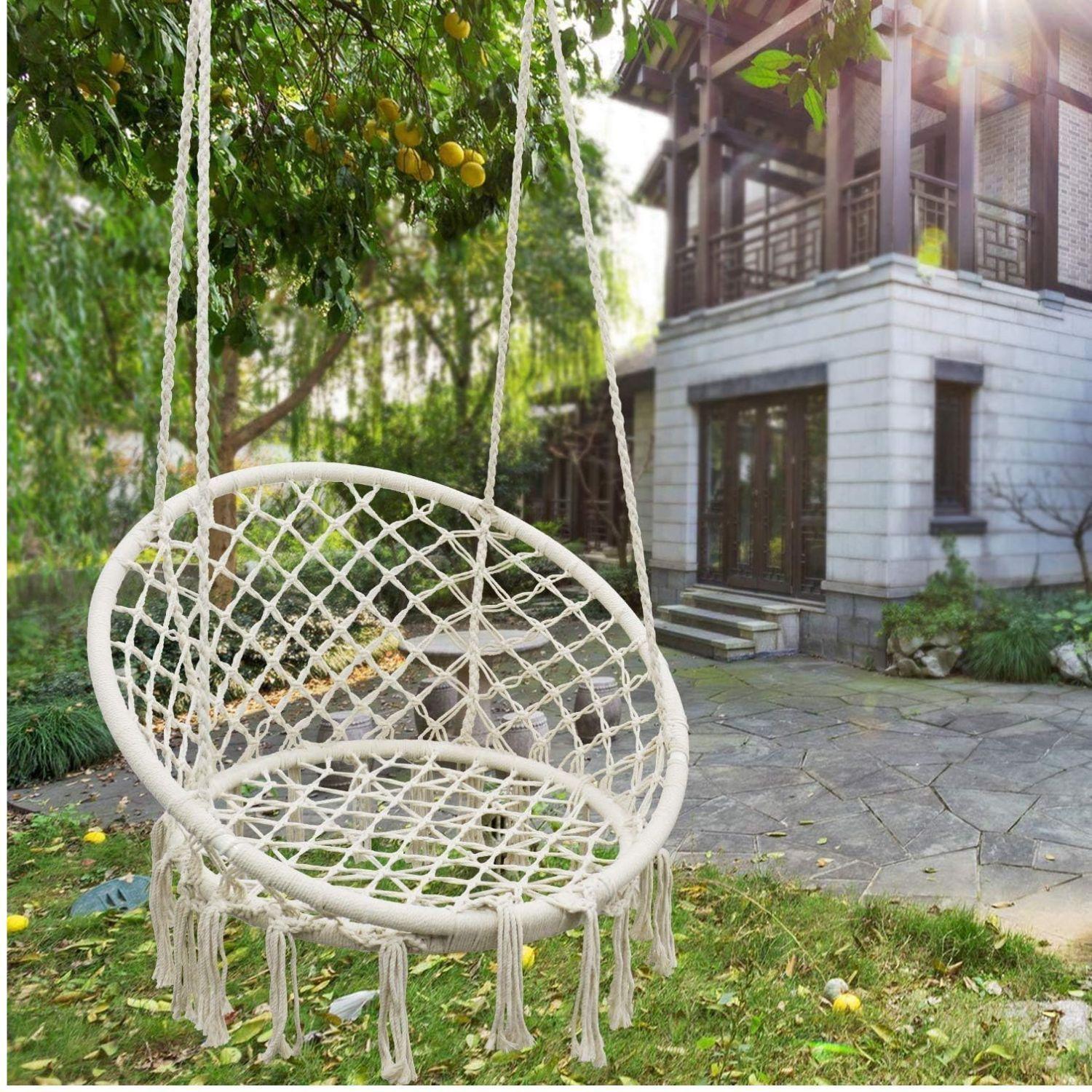 Silla Hamaca Tejido Colgante Para Casas Hogar Hamaca-3