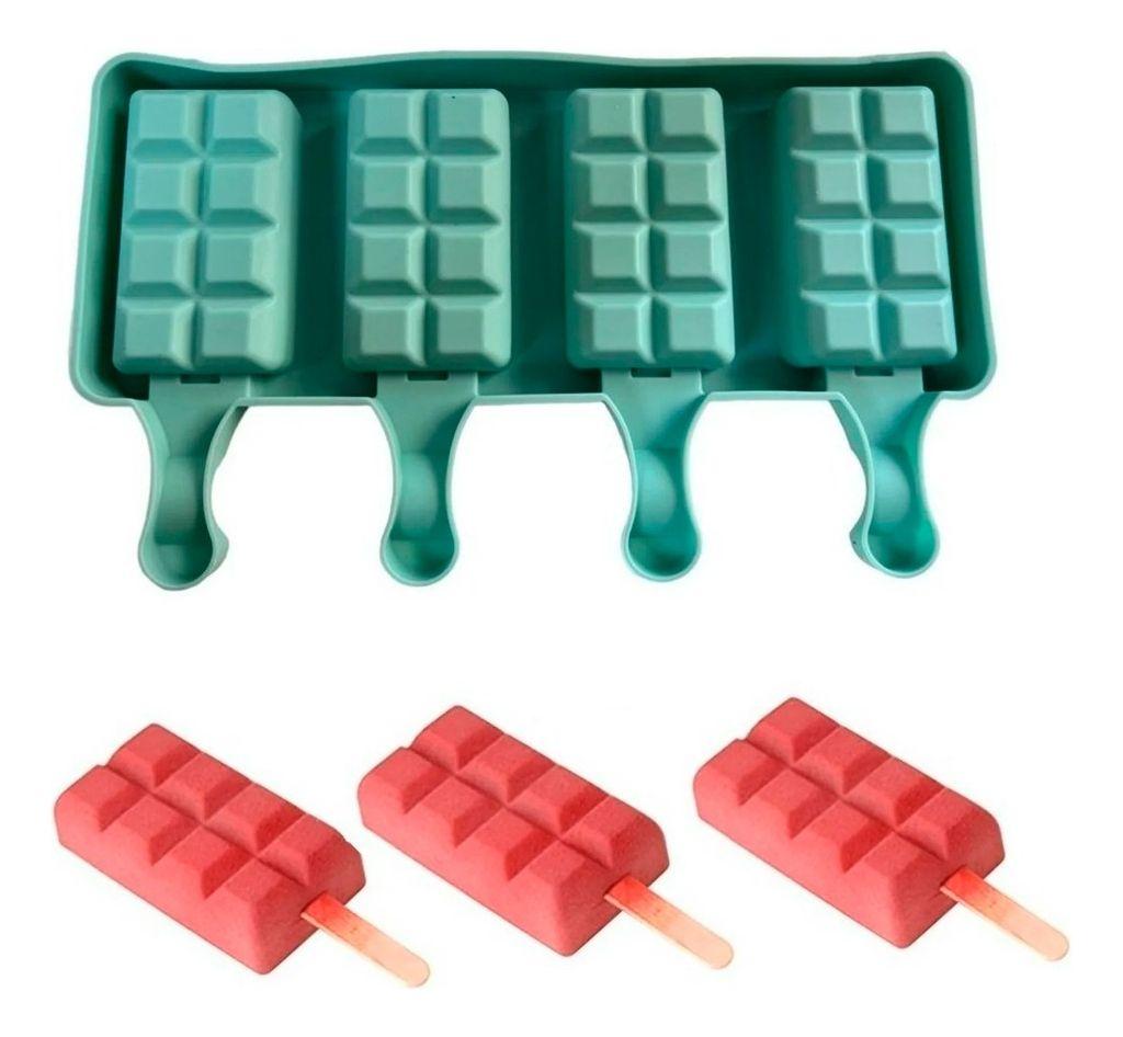 Molde Bandeja Para Hacer Paletas de Helado 4 Helados 21 Cm-1