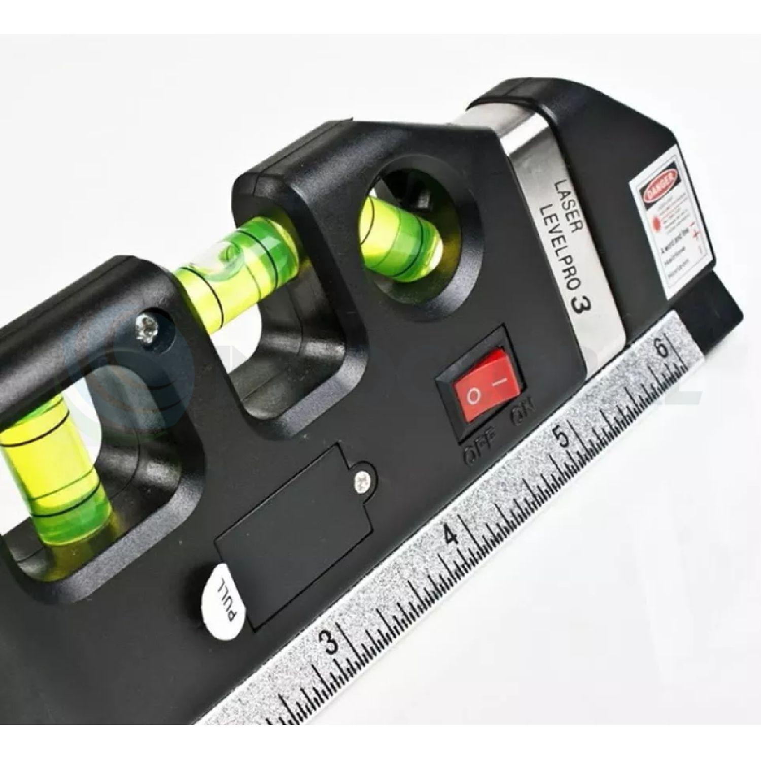 Cinta Métrica Regla Nivel Láser Horizontal Level Pro 3 Modos-2