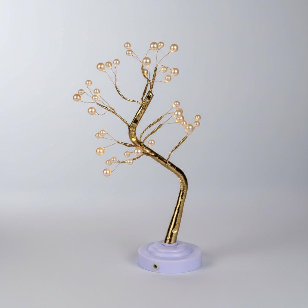 Lampara Velador Arbol Bonsai 36 Led Usb Decoracion Mesa-2