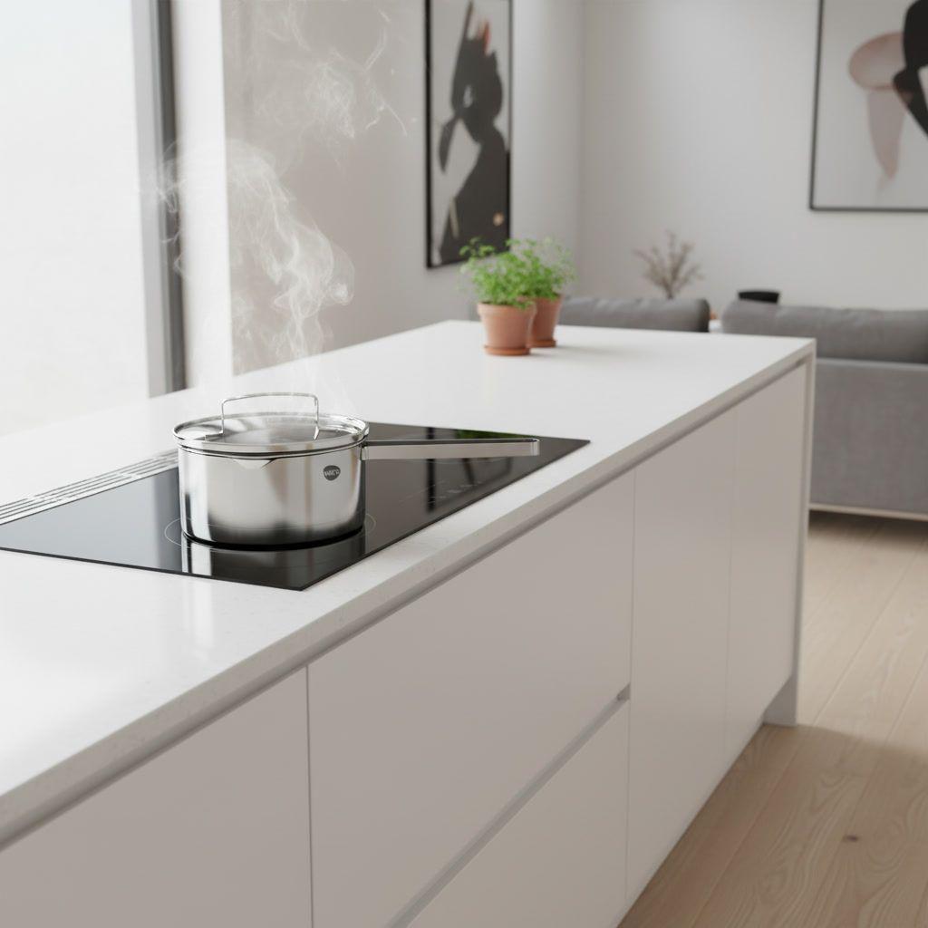 Olla Cazo Acero Inoxidable Tapa Vidrio Induccion 16cm Wens-0