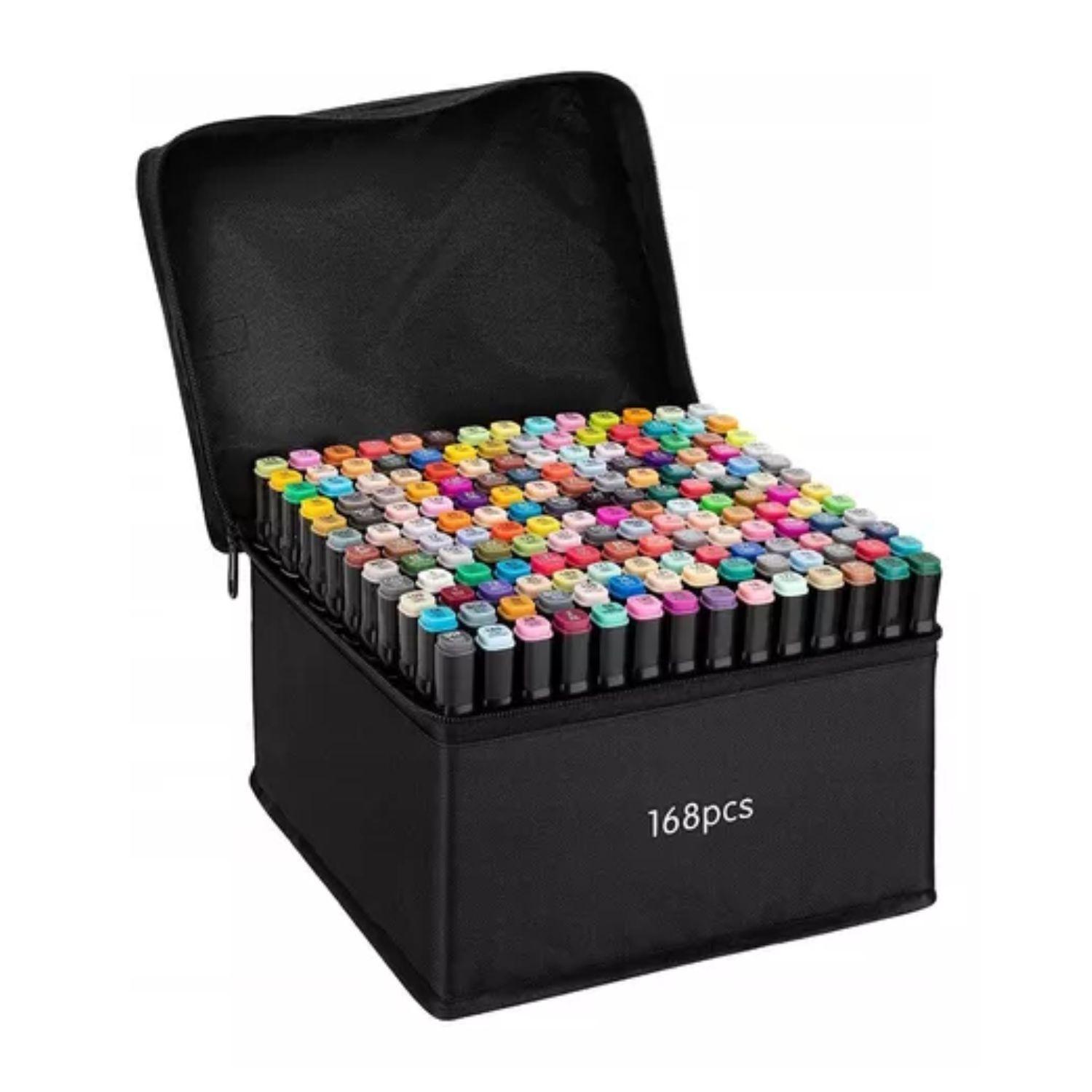 Pack 168 Rotuladores Colores Dibujo Profesional Estuche-0