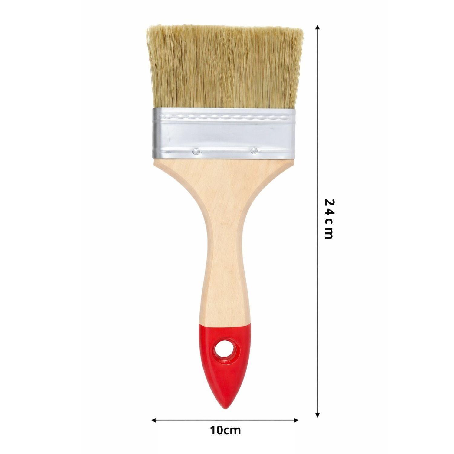 Set 10 Brocha Mango Madera 4 Pulgadas Para Pintura Pintar-2