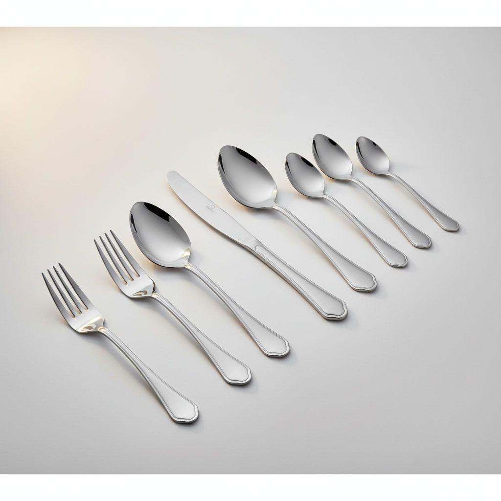 Set Cubiertos 24 Piezas Krons Cambridge Acero Inoxidable-2