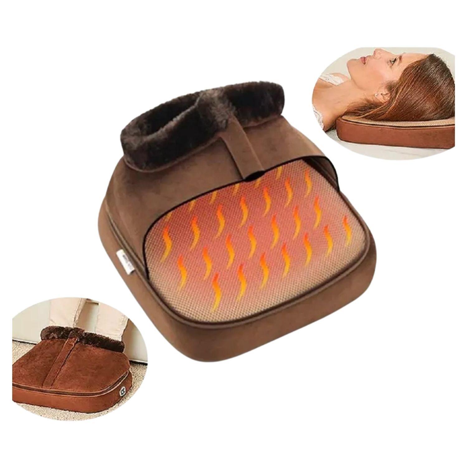 Masajeador De Pies 32cm Diseño Ergonómico Color Marrón-1