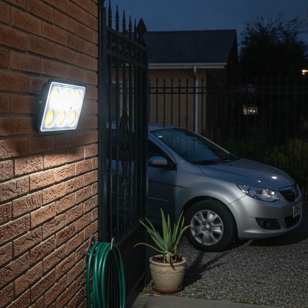 Set Foco LED Emergencia Panel Solar 10W Control Remoto-7