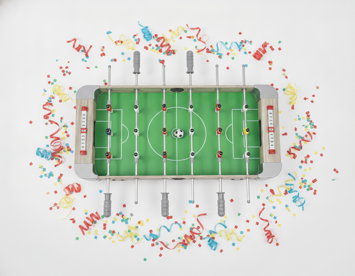 Taca Taca Mesa Futbolito Madera Jugadores 70x36cm Niños-4