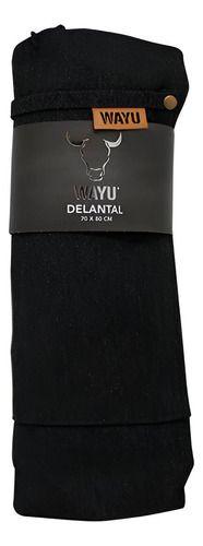 Delantal Cocina Wayu Parrillero Para Asado Parrilla Cocina Negro Negro-3