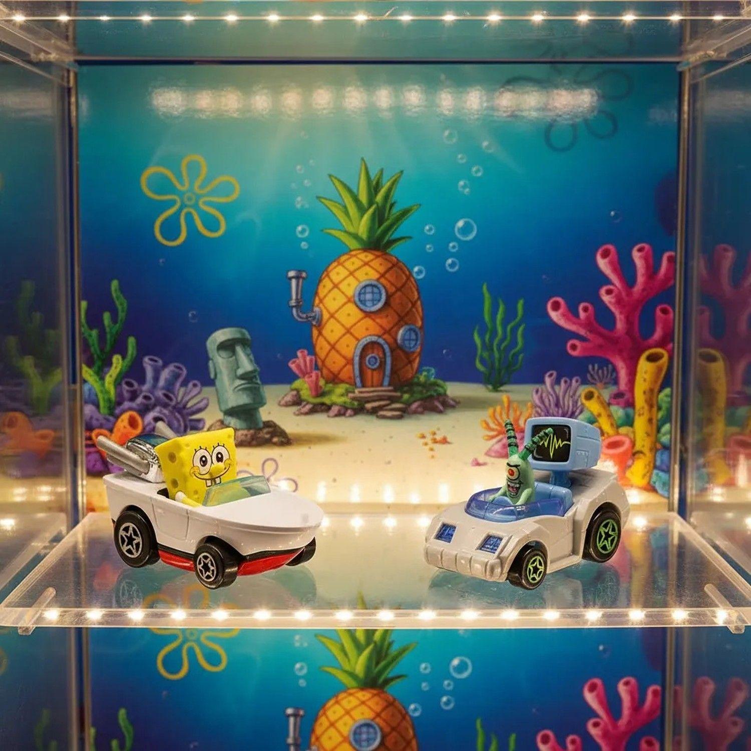 Hot Wheels RacerVerse 2025 Plankton y Bob Esponja-2