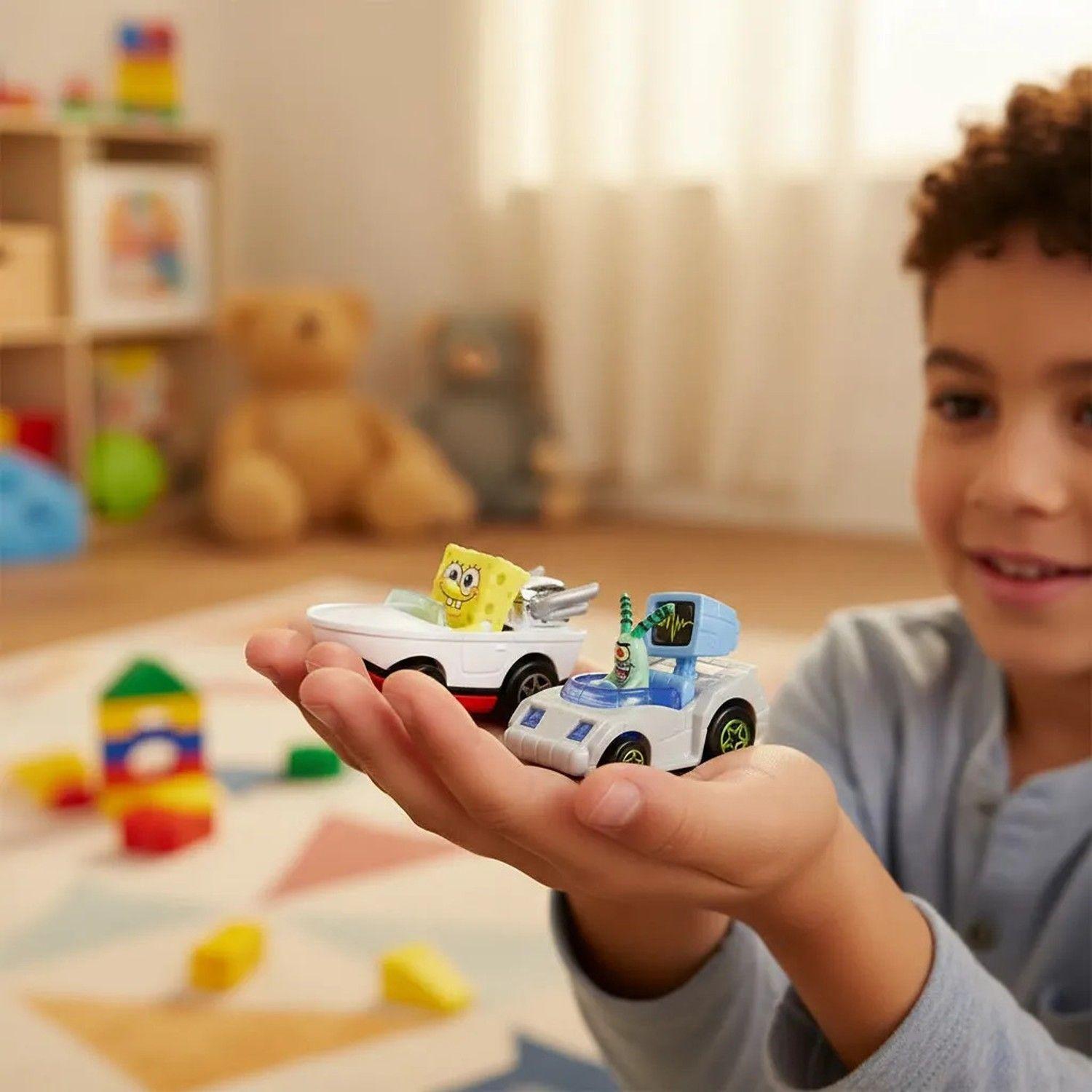 Hot Wheels RacerVerse 2025 Plankton y Bob Esponja-3