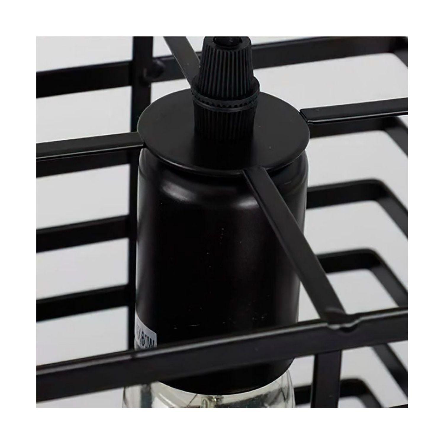 Lampara Colgante De Techo Living Rejilla Vintage Industrial-2