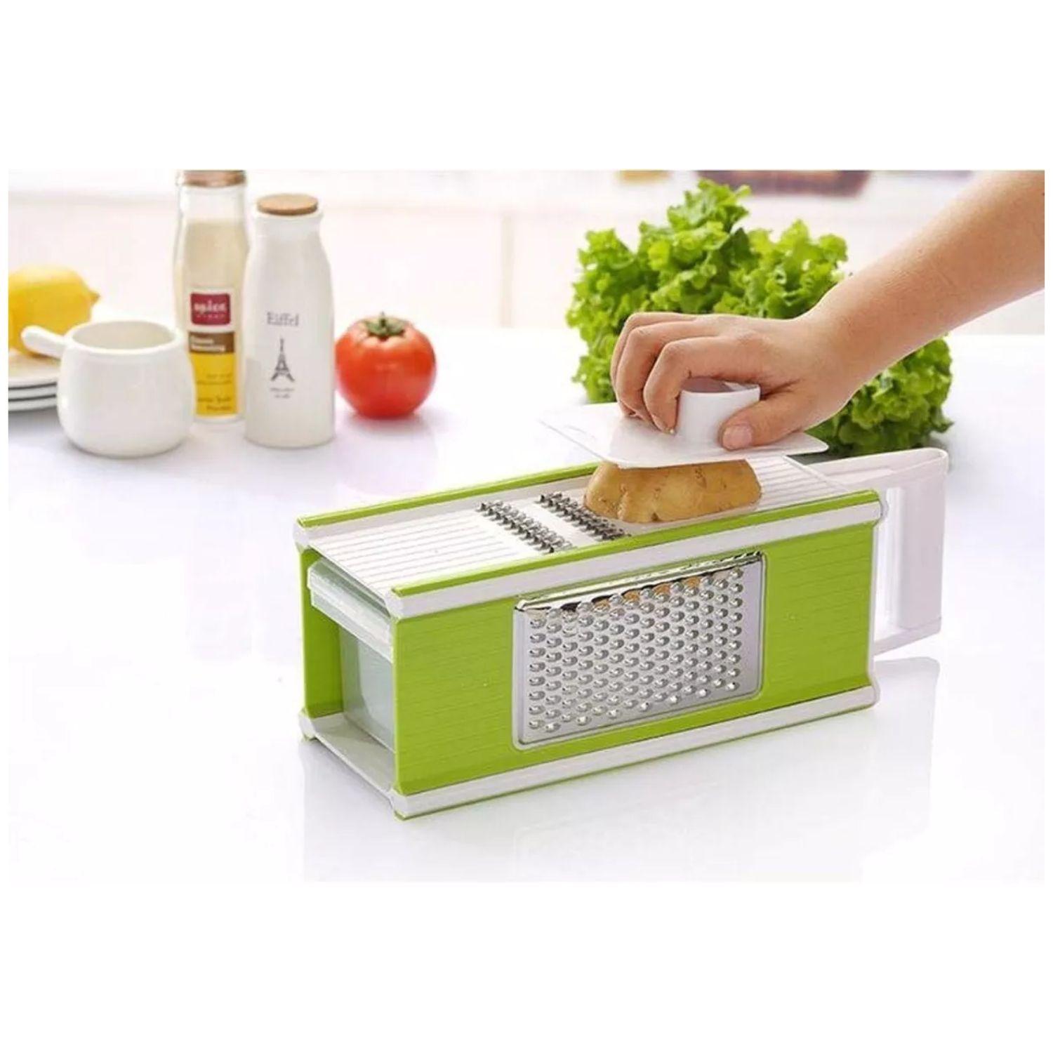 Set Picador Multifuncional De Verduras Verde 24cm-2