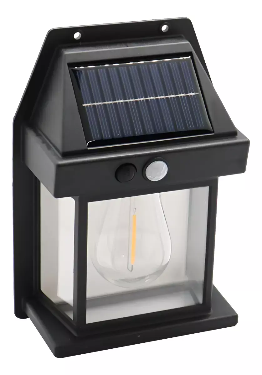 Foco Solar Exterior Sensor Movimiento Lampara Muro Tasbel-0