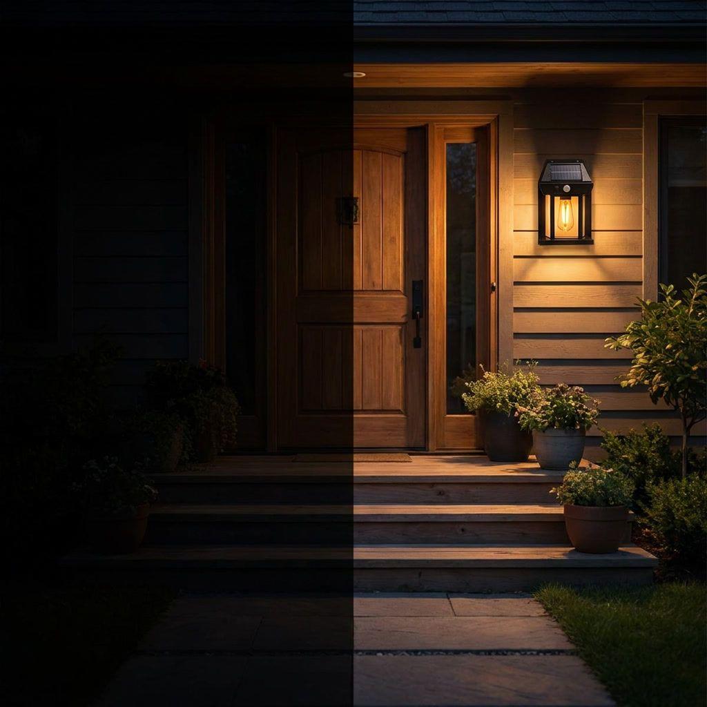 Foco Solar Exterior Sensor Movimiento Lampara Muro Tasbel-2