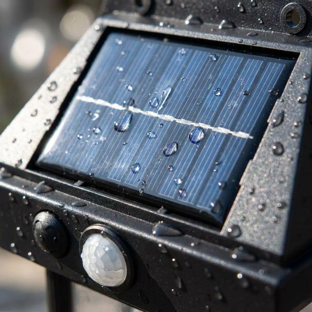 Foco Solar Exterior Sensor Movimiento Lampara Muro Tasbel-7