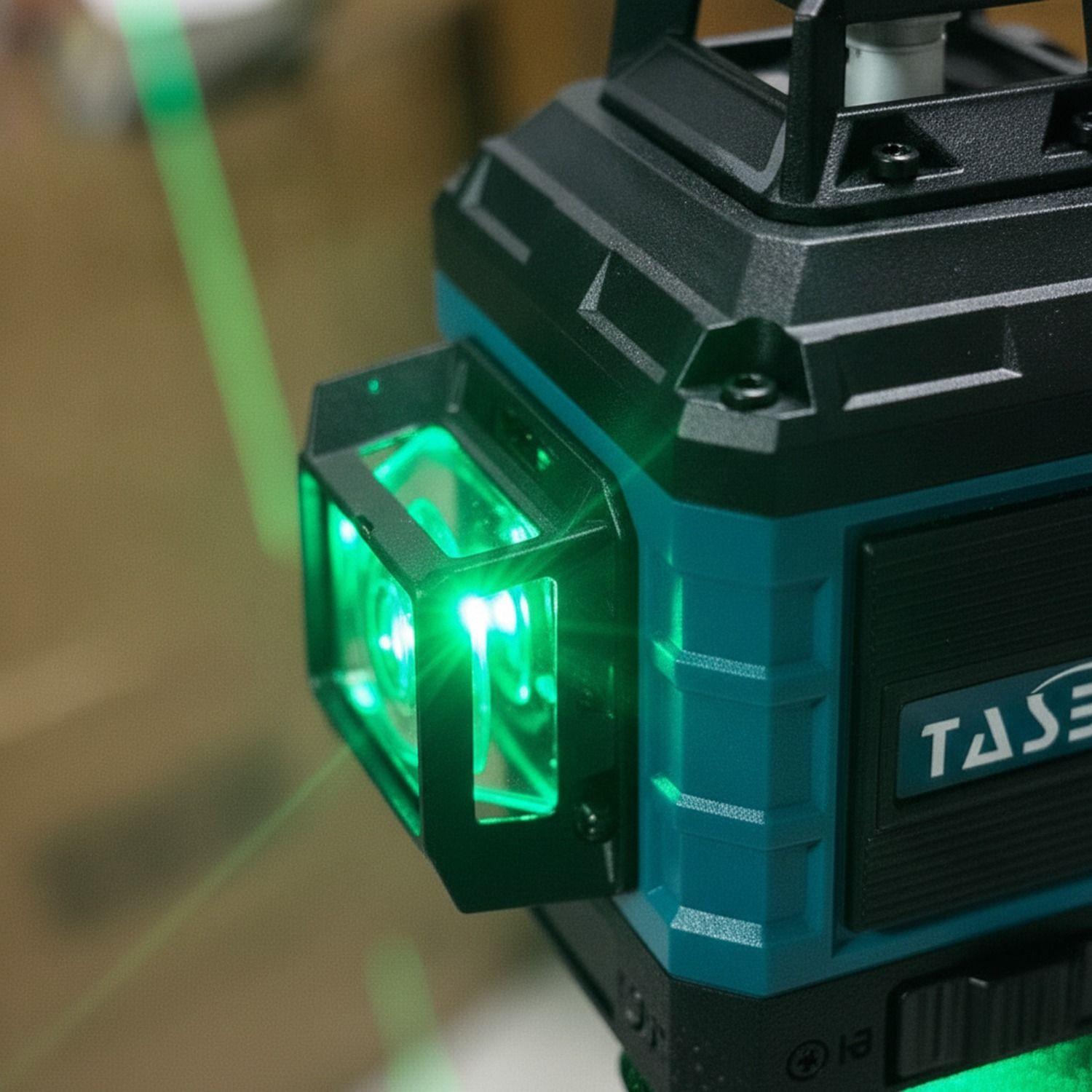 Nivel Láser Profesional 16 Líneas 4D Verde Trípode Maleta-3