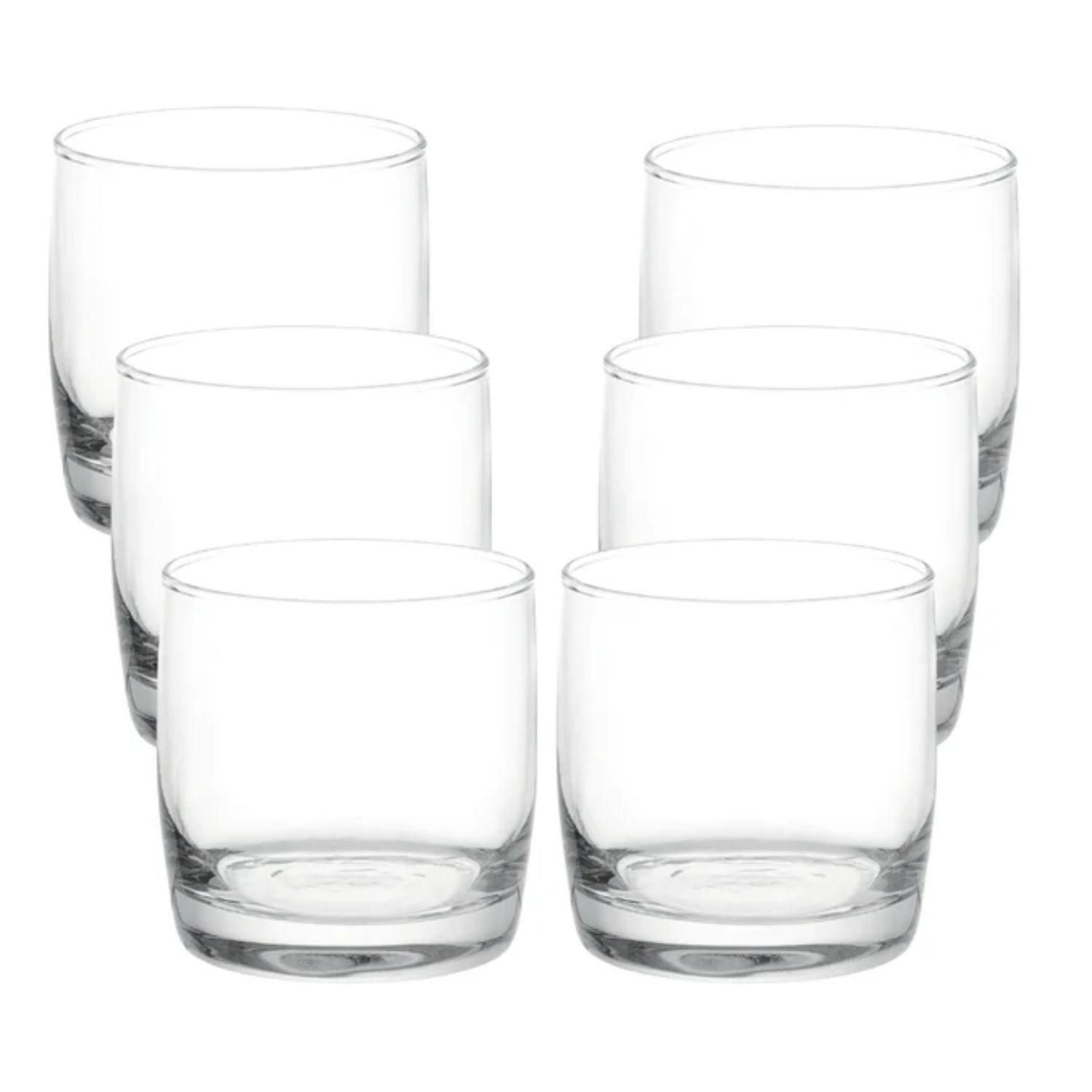 Set 6 Vasos Bajos Modelo Monterrey Transparente De 296mL-2