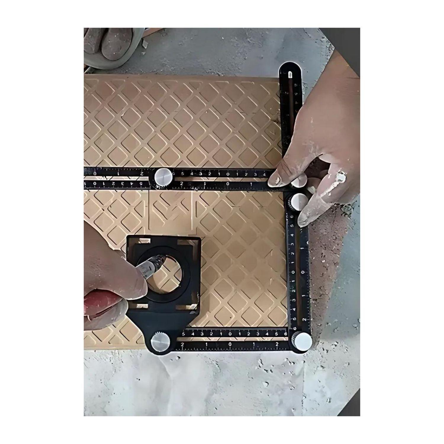 Escuadra Plegable de Aluminio Herramienta Profesional KM1904-2