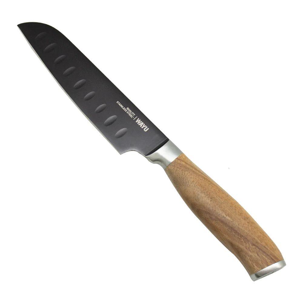 Cuchillo Santoku 14 cm Wayu Con Revestimiento Antiadherente-0