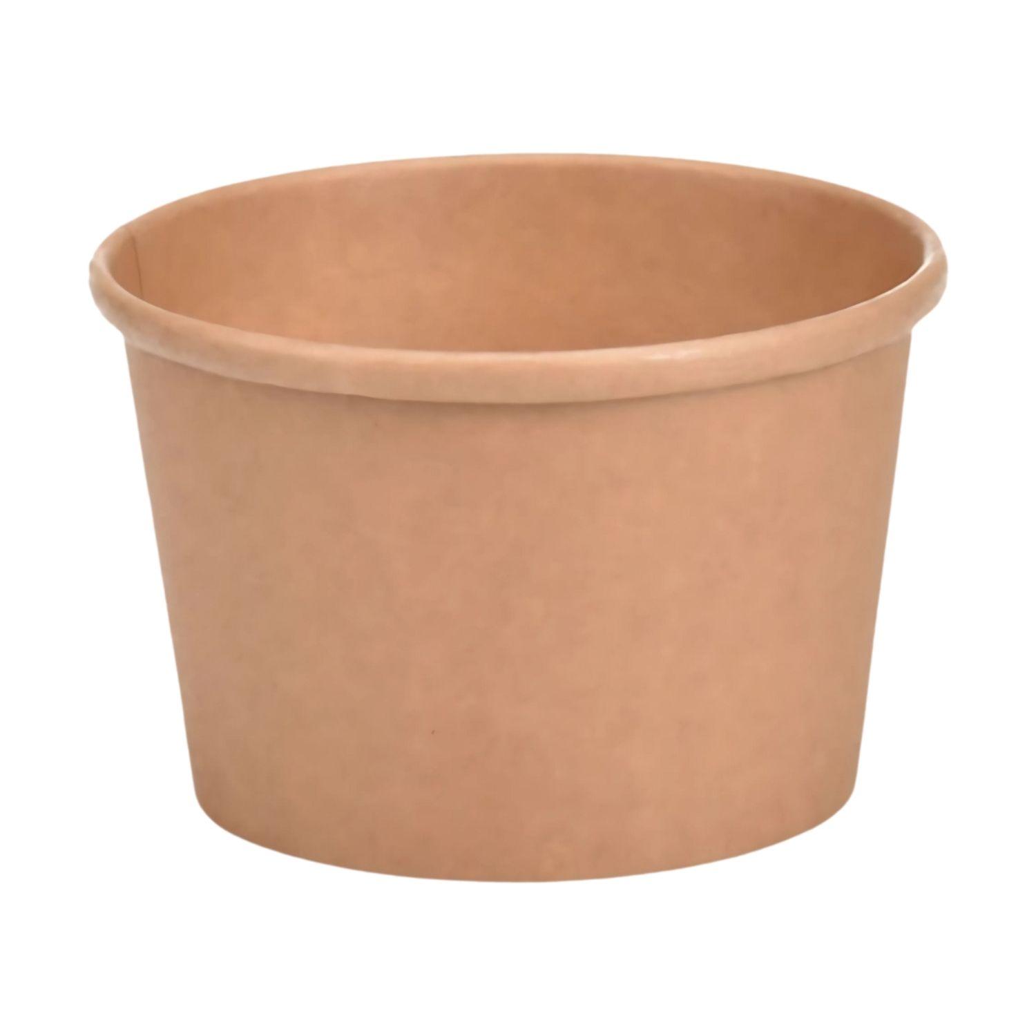 Set 40 Envases Para Sopa Kraft 236mL 8oz Comida Desechable-2