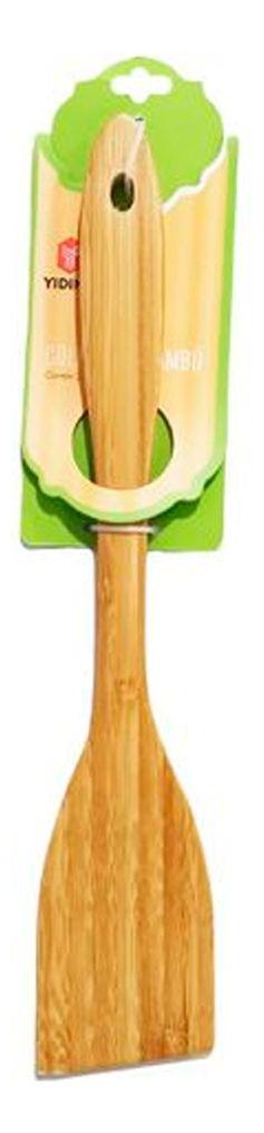 Espatula Utensilio de Bambu 32 Cm Para Cocinar Cocina -0