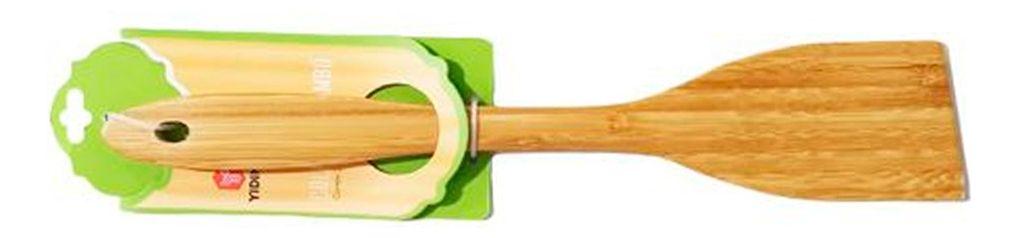 Espatula Utensilio de Bambu 32 Cm Para Cocinar Cocina -1