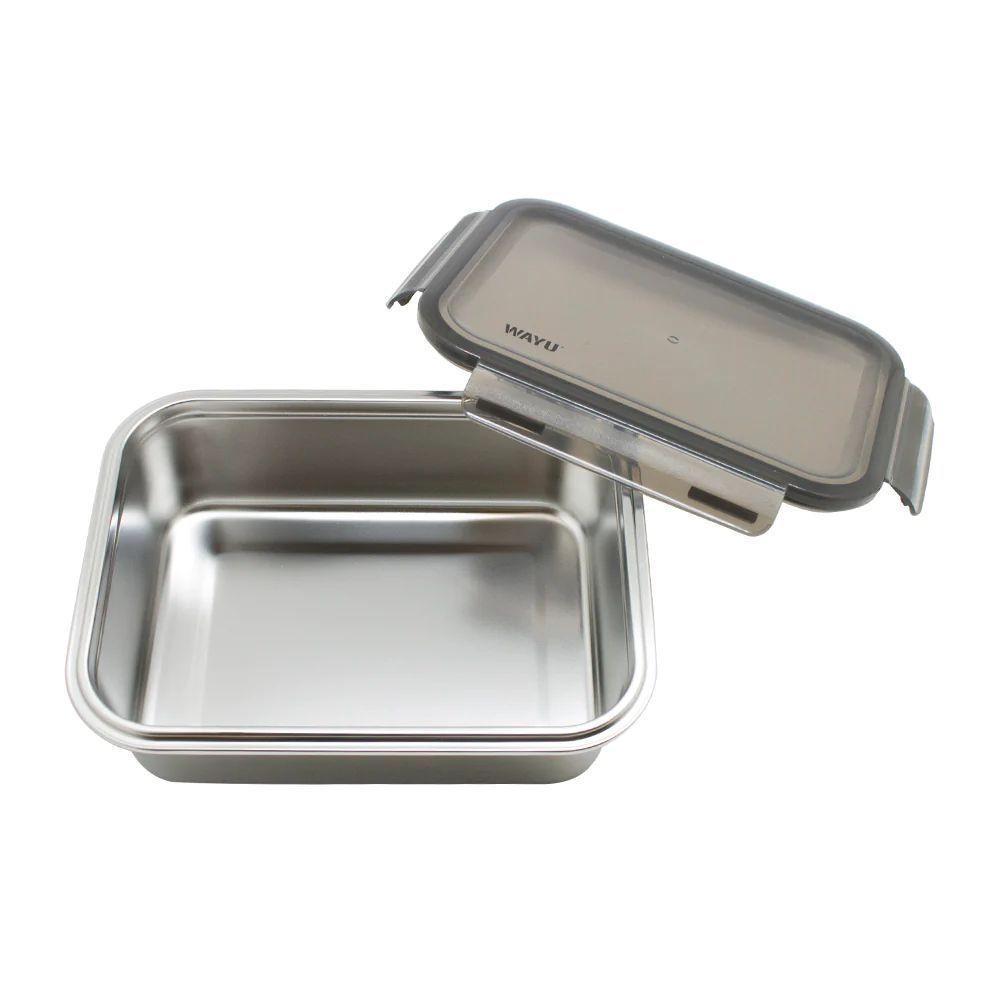 Contenedor Hermético Wayu Acero Microsafe 650mL Premium-2