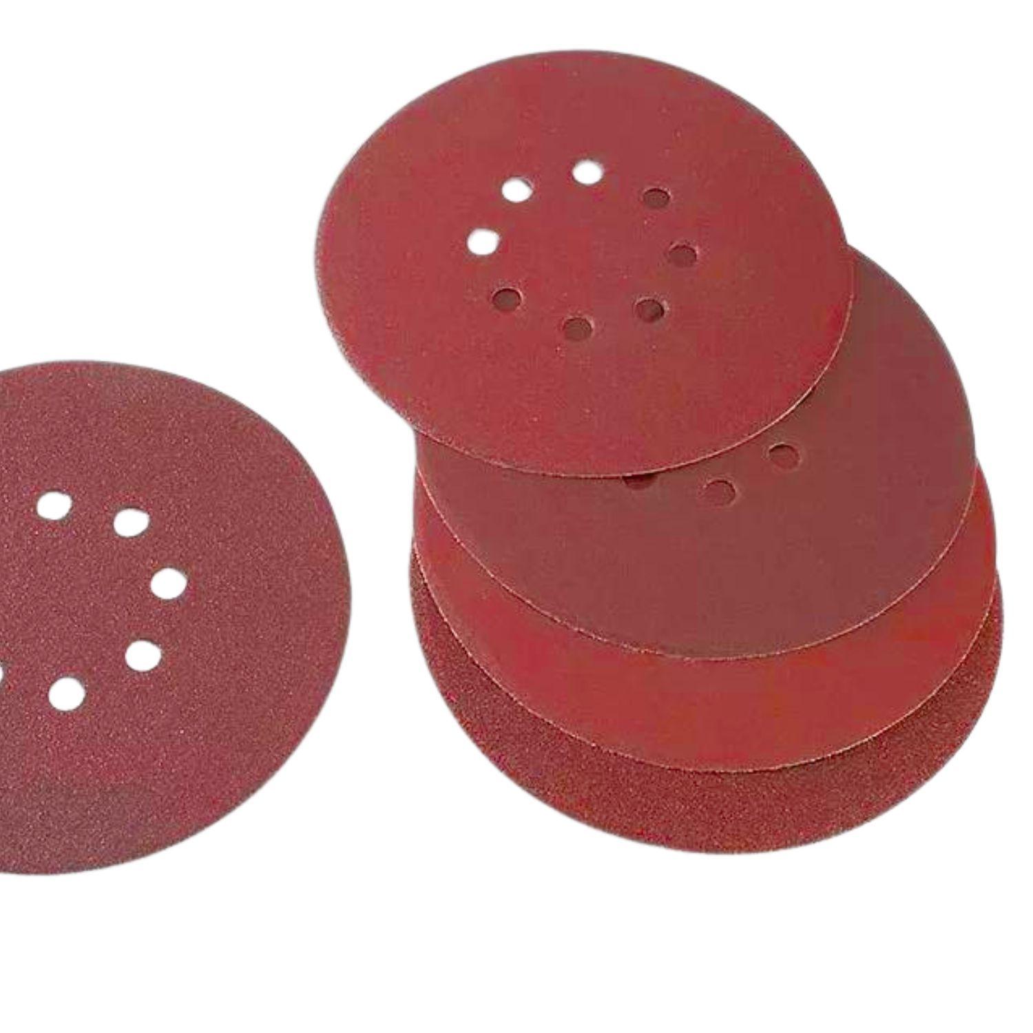 Set 5 de Disco de Lija con Velcro 180mm Ferreteria MK0413-0