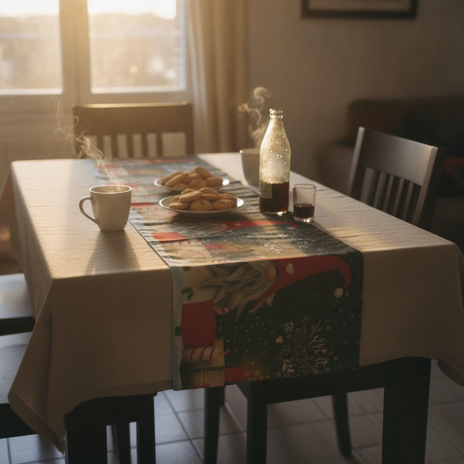 Centro Mesa Navideño Gnomos 180x36cm-2