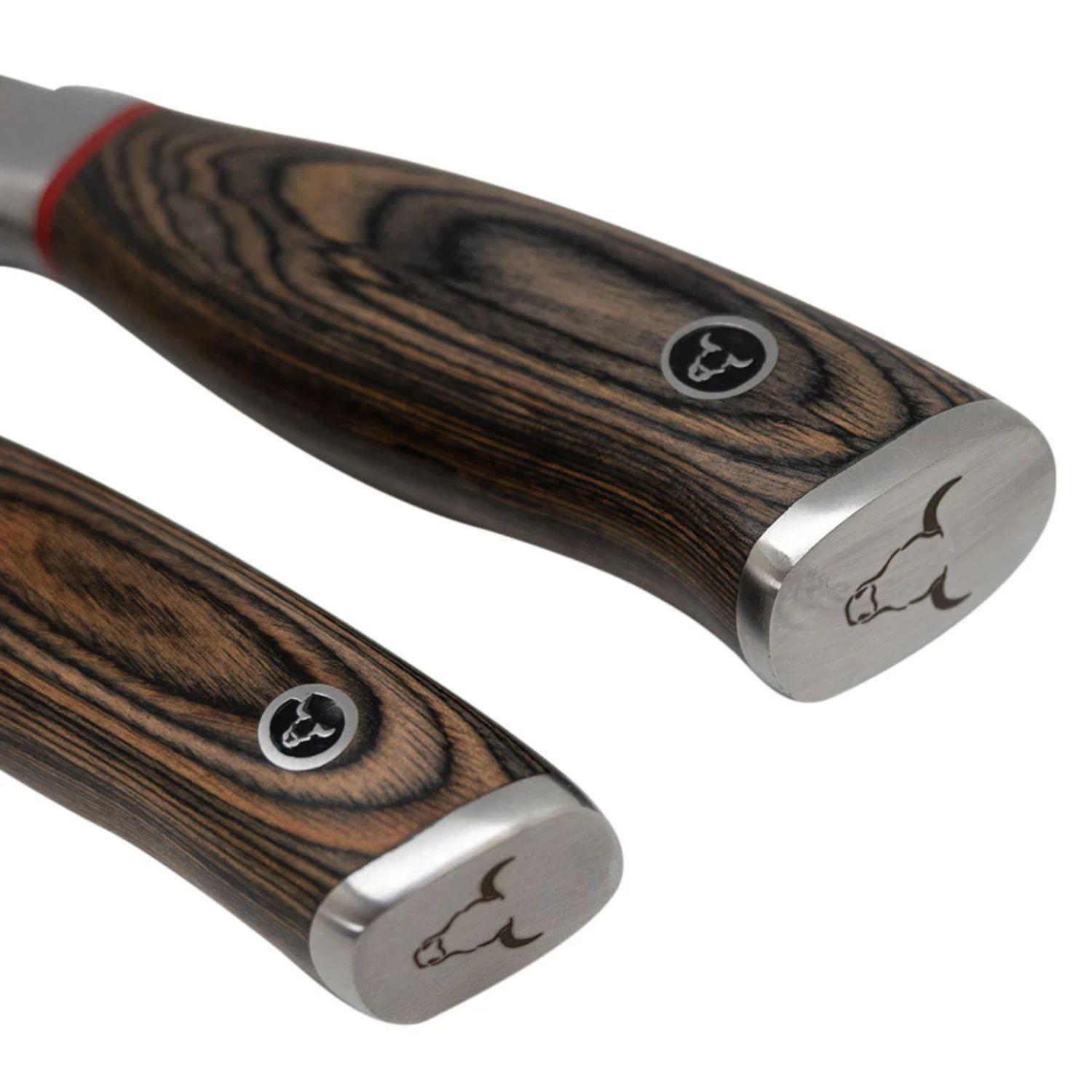 Set 2 Cuchillos Santoku Ring Red Wayu Cocina Precisión-2