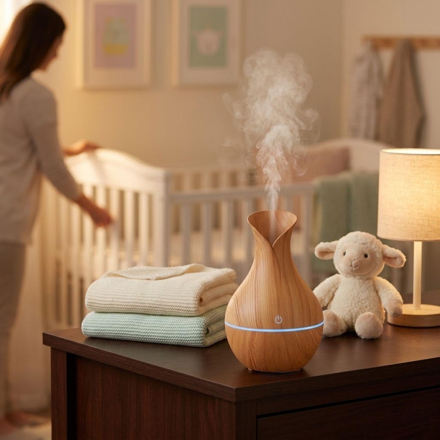 Set Humidificador Jarro 12 Escencias Aromatico Hogar Beige-3