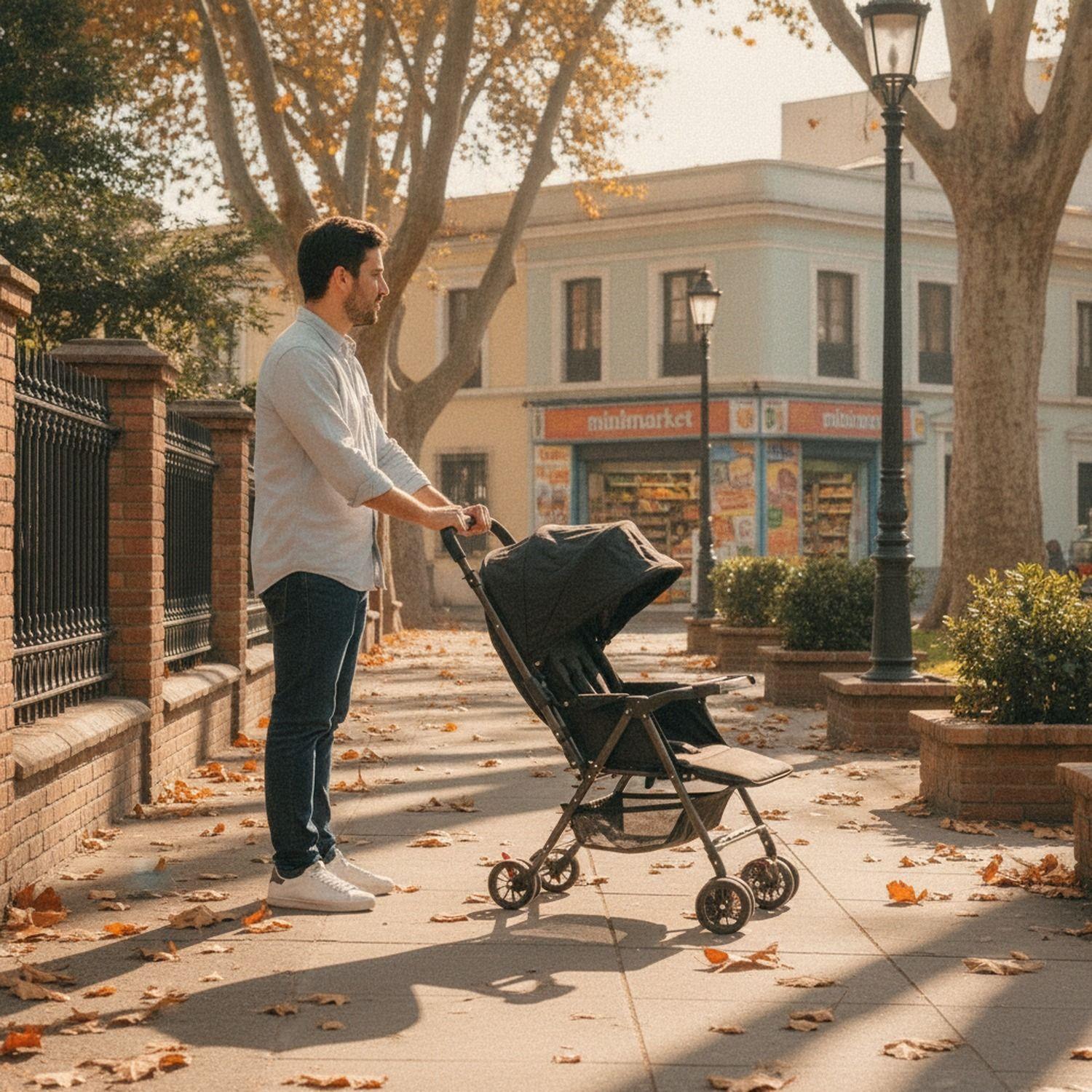 Coche Bebé Infantes Plegable Acero 12kg Silla Paseos Cochecito-2