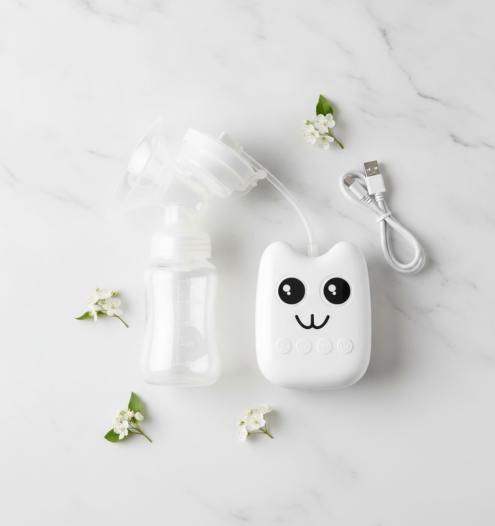 Extractor Leche Materna Eléctrico USB 2 Modos Mamadera 150ml-6