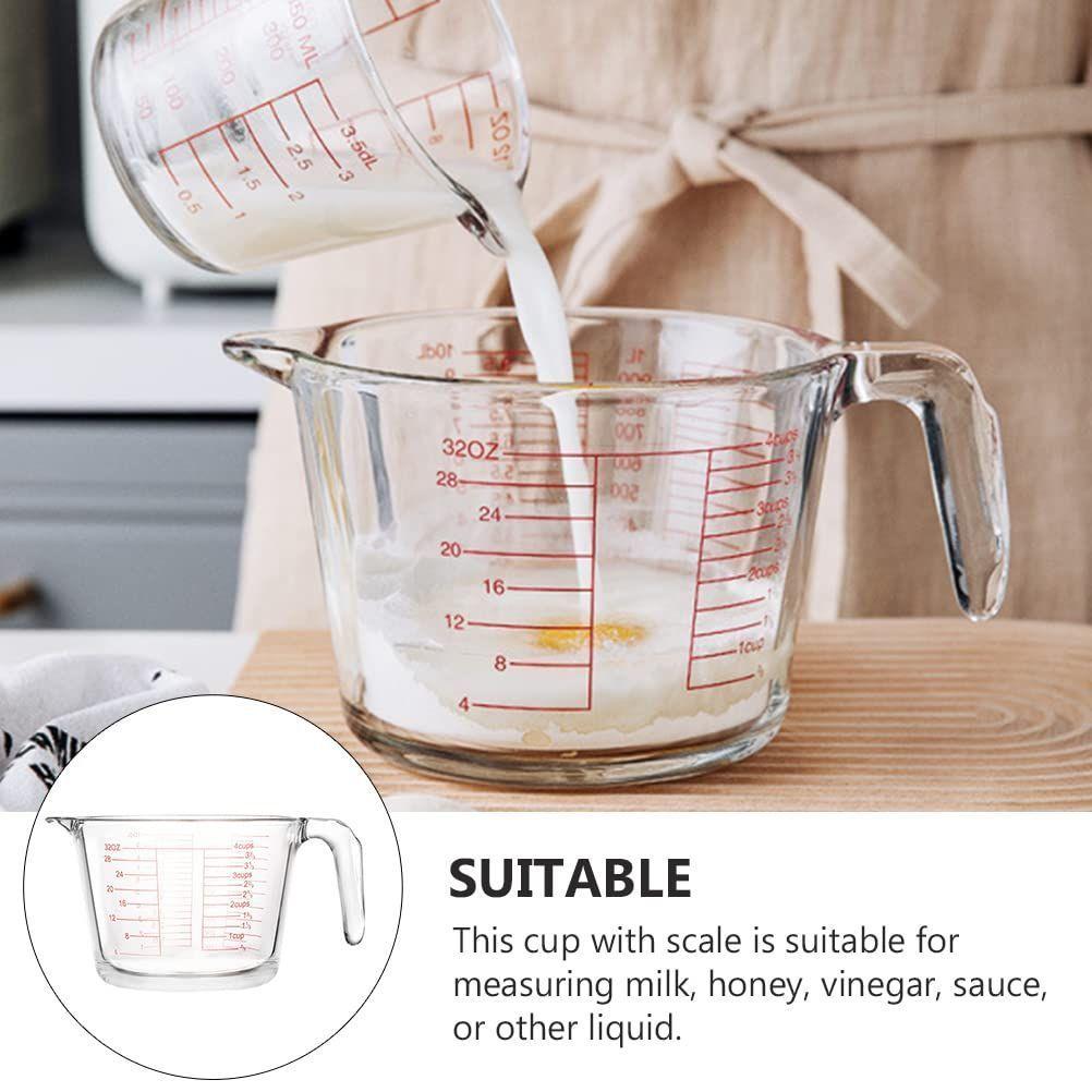 Jarra Medidora De Líquidos o Mezclas 1000Ml Vidrio Allegra-2