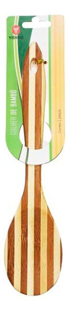 Cuchara Utensilio de Bambu 28 Cm Para Cocinar Cocina 1-0