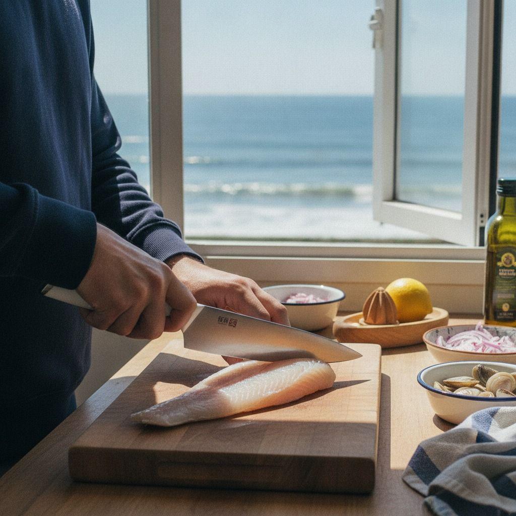 Cuchillo Chef Cocina Tokai 33cm Acero Wayu-6