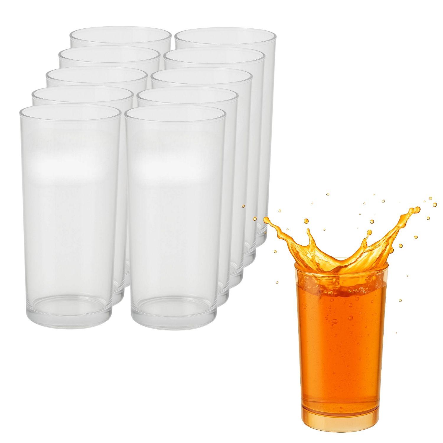 Set 40 Vasos Plastico 345mL Acrilico Desechable Transparente-0